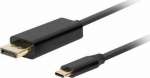 Kabel USB Lanberg USB-C - DisplayPort 3 m Czarny (CA-CMDP-10CU-0030-BK)