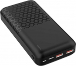 Platinet akupank 20000mAh PD QC, must (45932)