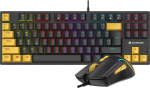 Tracer GameZone Hornet 87 USB - Mechanical keyboard and mouse set | przewodowy | 7200 DPI | 12 multimedia keys | Red mechanical switches
