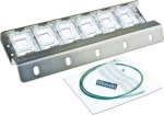 Triotronik Wirewin High Quality 12-Port Keystone Module blank panel, vertical Montage an 19" Schienen