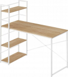 Elior Computer Desk MAX 4.0 - sonoma / white legs