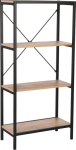 Shelf LAVINA 60x30xH127.5cm, ash/black