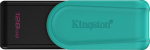 KIN Kingston 128GB Portable USB 3.2 Gen 1 DataTraveler Exodia S (Black/Turquoise)