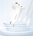 Charger Dudao A29 65W GaN 2 x USB-C + 1 x USB-A - White