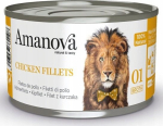 Amanova Cat Chicken Fillets w bulionie puszka 70g