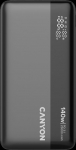 CANYON Power Bank PB-240, 25000mAh PD140W display power bank,Size160.0x82x27 mm Weight 508+-10g, Dark Grey