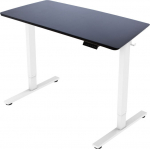 Desk ERGO FIT with 1 motor 120x60xH71.5-116cm, black/white