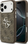 Guess 4G Big 4G Classic Logo Case for iPhone 17 Pro Max / brown silver