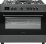 Gaasipliit elektriahjuga Ravanson KWGEK90 Chef Modern black