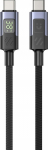 Unitek Wire USB-C PD 60W 480Mbps z display 1m z black braid - Unitek Wire USB-C PD 60W 480Mbps z display 1m z black braid