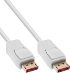 Kabel InLine InLine&reg; DisplayPort 1.4 Kabel, 8K, wei&szlig;, vergoldete Kontakte, 3m