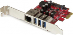 StarTech.com 3 PORT PCIE USB 3.0 CARD + GBE,