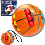 LEANToys Ball Puzzle Arcade Logic Sensory For Children Orange