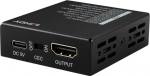 Lindy 32112, 3840 x 2160 Pixel, 18 Gbit/s, Schwarz, Metall, HDMI, USB Typ-C