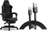 Armchair SENSE7 DEVON alcantara black + kabel usb