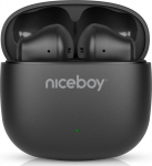 Niceboy In-Ear Headphones Beans 4 POP Onyx Black Czarne USB-C IPX4 BT AAC