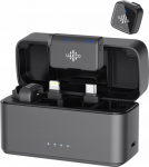 Microphone Luucco 2x Wireless Microphone 250m Lightning USB-C Phone 3.5mm / Luucco / Airmic / Czarny