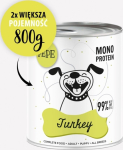 PAKA ZWIERZAKA PEPE Turkey mono - wet dog food - 800g