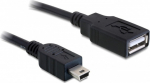 DELOCK USB Kabel A -> Mini-B Bu/St 0.50m sw