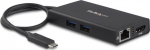 StarTech.com USB-C-multiport adapter med 4K HDMI - 2 USB-A-ports - 60&nbsp;W PD - Svart - Video card - TAA-compatible - 24 pin USB-C hane till RJ-45, HDMI, USB typ A, 24 pin USB-C female - 9.6 cm - svart - accounted for 4K, USB Power Delivery (60W) - for  ...