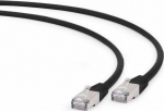Gembird RJ-45/RJ-45 kat.6a S/FTP Czarny 1.5m (PP6A-LSZHCU-BK-1.5M)