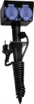 Bachmann 394.182 - 2 m - 4 AC-Outputs - Outdoor - IP44 - Schwarz - 230 V