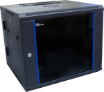 Alcasa Good Connections Geh&auml;use - suitable for Wandmontage - RAL 9005, Deep Black - 9U - 48.3 cm (19")