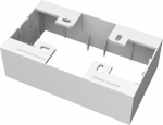 Vision Techconnect3 2-Gang Backbox, TC3 BACKBOX2G, White, 150 mm
