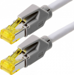 Tecline S/FTP Cat6A - 7.5m - 7.5 m - Cat6a - S/FTP (S-STP) - RJ-45 - RJ-45 - Grau