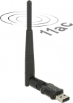 DELOCK USB 2.0 Dual Band WLAN ac/a/b/g/n Stick 433 Mbps with external Antenna