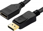 MicroConnect QHD Displayport extender, Cable 1m Displayport v. 1.1a