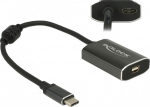 Delock Adapter USB Type-C&trade; male > mini Displayport female (DP Alt Mode) 4K 60 Hz with PD function