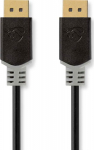 Nedis Kaabel DisplayPort otsik-DisplayPort otsik 4K60Hz, 2m, must, kullatud