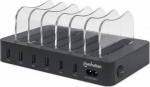 MANHATTAN 6-Port USB-Ladestation USB-A-Ports 2.4 A/5 V 55W