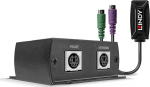 Lindy 100m PS/2 KM Cat.5e/6 Extender - Sender
