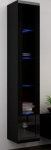 Cama MEBLE Cama Glass-case VIGO '180' 180/40/30 black/black gloss