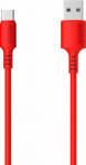 Cable USB Somostel USB-A - USB-C 1.2 m Red (SMS-BP06 USB - USB type C Red)