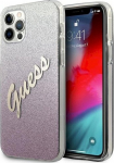 Guess GUHCP12LPCUGLSPI Glitter Gradient Script Hardcase for iPhone 12 Pro Max 6.7" / pink