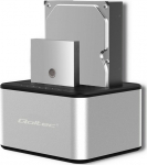 Qoltec 2x HDD/SSD | 2.5"/3.5" SATA | USB 3.0 | Cloning