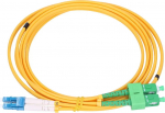 Extralink SC/APC-LC/UPC Patch Cord, Single Mode, Duplex, G657A, 3mm, 1m