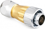 Alcasa Good Connections S3 IC03-24R01 - RJ45 - Gold - Grau - Male/Male - Straight - Kupfer - silica gel - Zink - IP65 - IP67