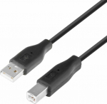Cable USB TB Print USB-A - USB-B 1.8 m Czarny (AKTBXKU1PABW18B)