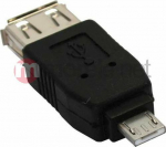 Adapter USB InLine microUSB-A - USB Czarny (31600)