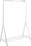 Clothes rack BRENT 117x59xH165cm, white/chrome