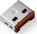 Smart Keeper SK UL03PKBN - Port Schloss USB Typ A 6 brown piece with key