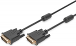DIGITUS DVI-D-Kabel DVI(24+1) -> DVI(24+1) St/St 2.00m black polybag