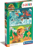 Clementoni Clementoni Puzzle 2x20el SuperColor Jurassic World 24810