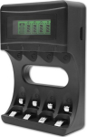 Qoltec Battery charger Ni-MH Type R03/AAA R6/AA | 1800mA