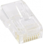 DELTACO RJ45 Plug | Cat 5e | Transparent | 20st