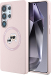 Karl Lagerfeld Liquid Silicone K&CH Heads MagSafe Case for Samsung Galaxy S25 Ultra / pink